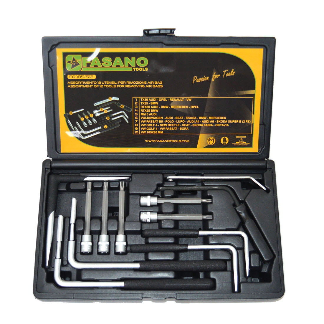 air bag, Universal tools for expanding air bag, fasano