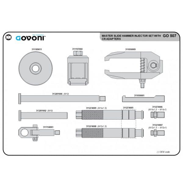 Universal Injector Removal Kit Light Duty Type 2 - Image 2