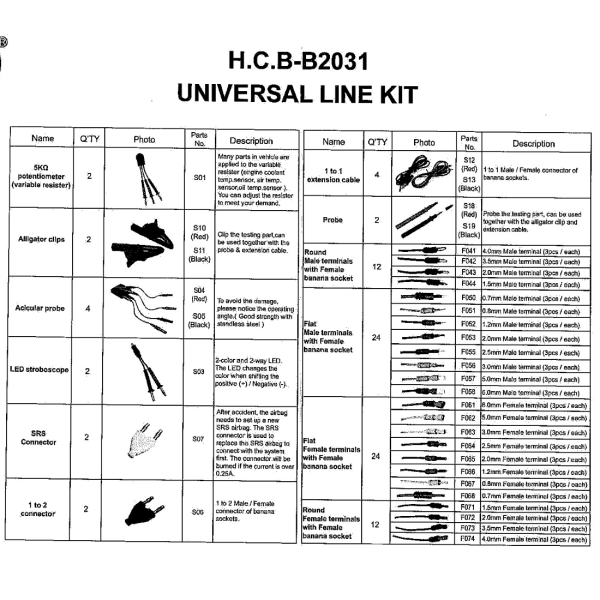 92 Piece Universal Test Lead Set - Image 2