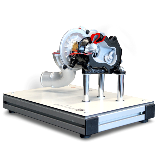 Turbosupercharger With Waste Gate Valve (On Base) Educational Trainer   - Image 3