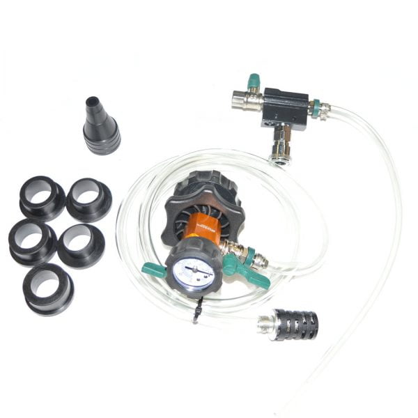 Cooling system vacuum and refill kit