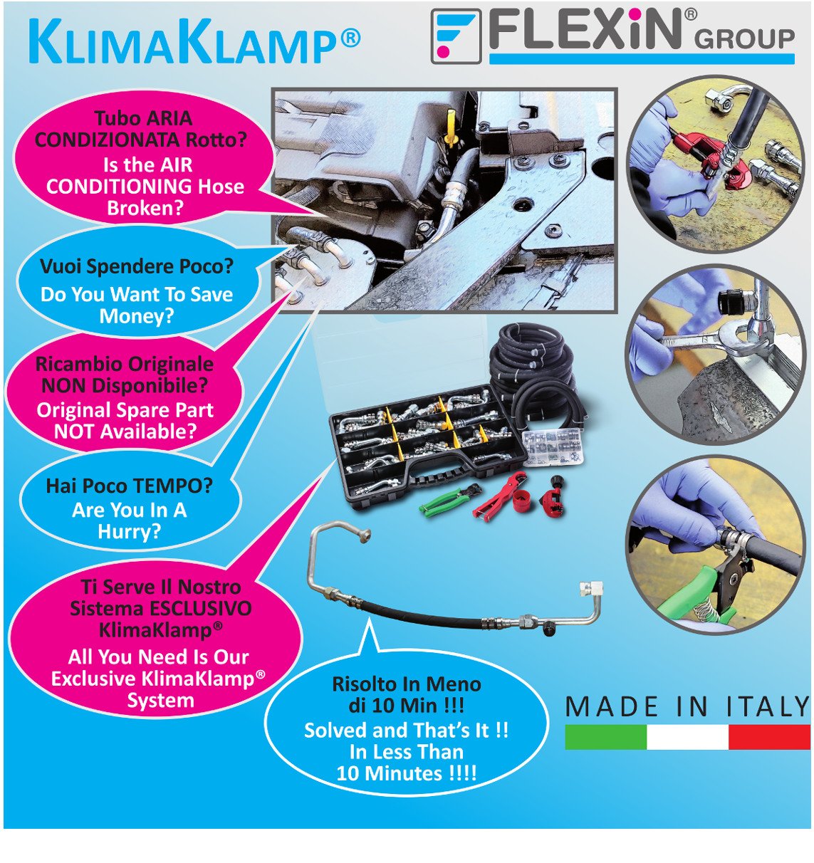 KlimaKlamp® AC Hose Repair Kit