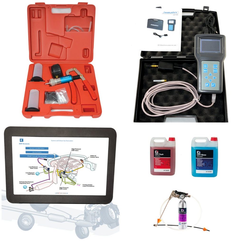 DPF flush and testing kit