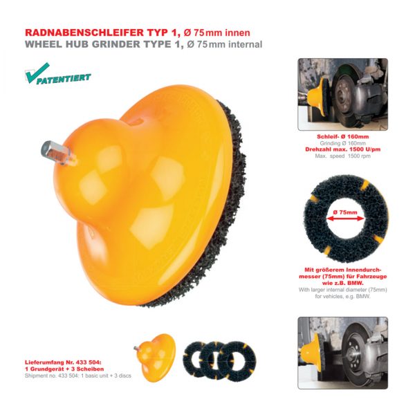 Wheel Hub Grinder Type1 75mm Internal - Image 2