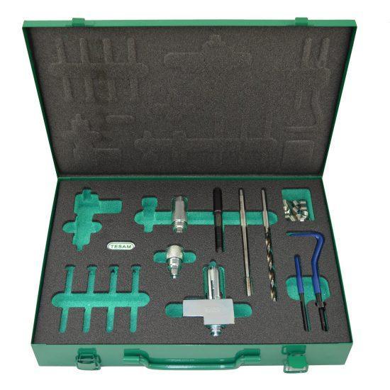 Kit For Drilling Out And Repairing Threads in Head