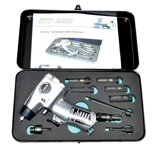 Glow Plug Impact Gun and Sockets 1/4 Drive