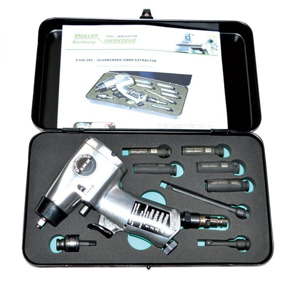Glow Plug Impact Gun and Sockets 1/4 Drive