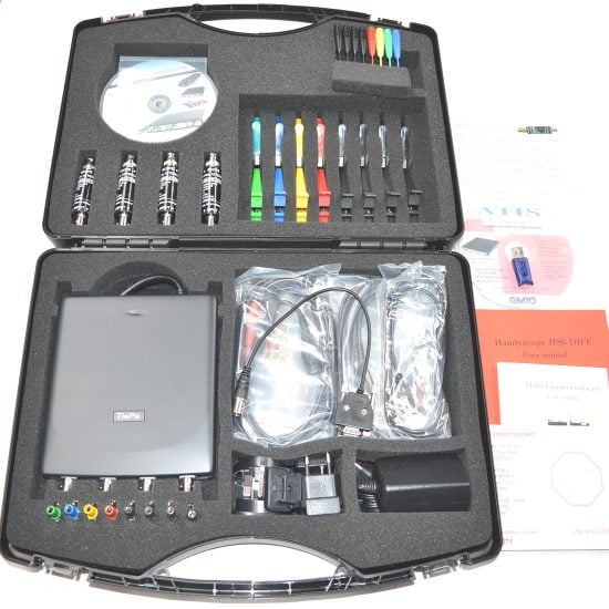 GMTO/TiePie HS6 DIFF 4 Channel Oscilloscope Basic Kit