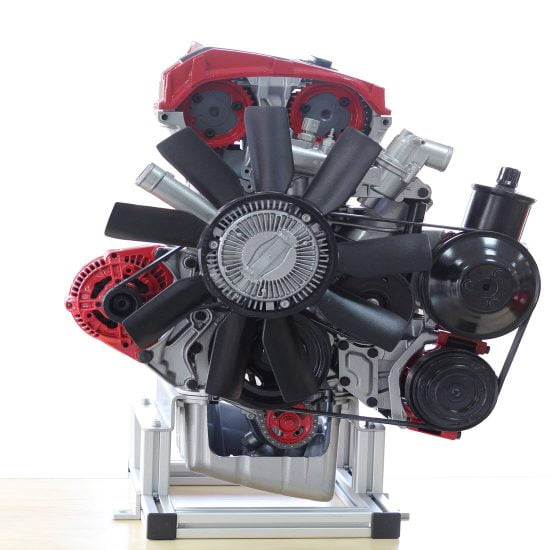 Petrol engine cutaway model DOHC MPI