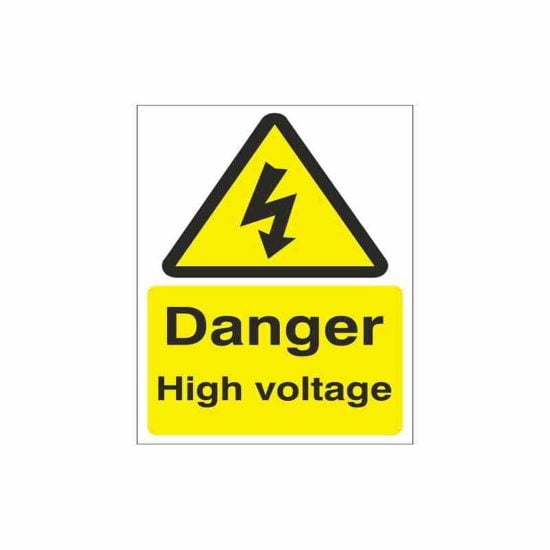 Danger High Voltage Sign Small