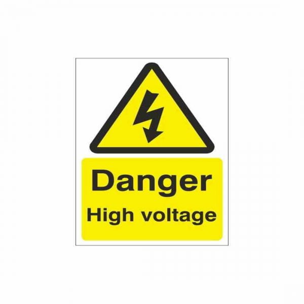 Danger High Voltage Sign Small