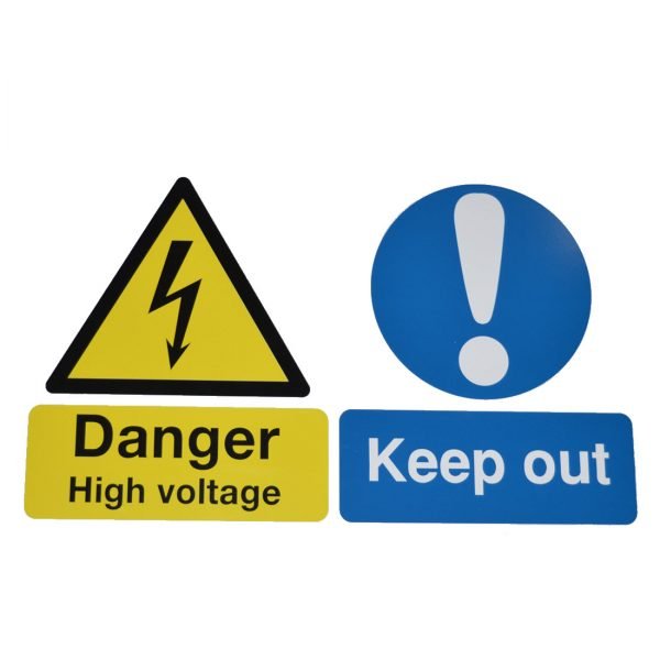Danger High Voltage Keep Out Sign