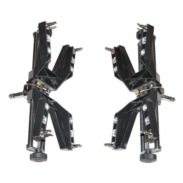 Pair Of Carbon Wheel Brackets 10 to 26 Inch With Sliding Pin