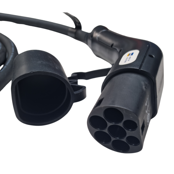 EV Charging Cable Type 2 To Type 2 5M - 32A 3ph 22kW - Image 3