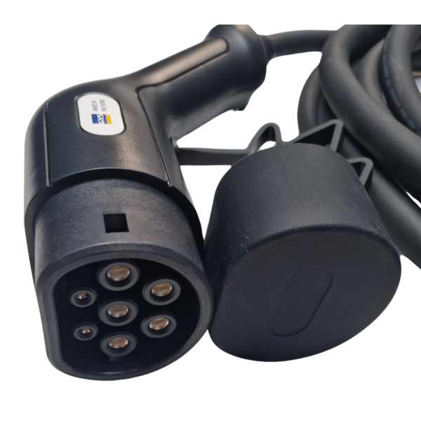 EV Charging Cable Type 2 To Type 2 5M - 32A 3ph 22kW - Image 2