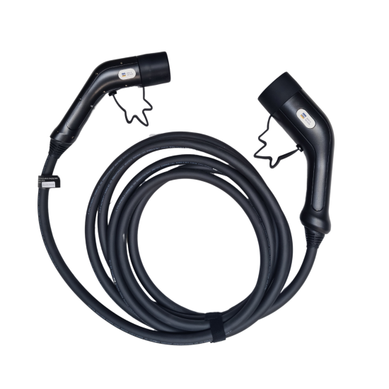 EV Charging Cable Type 2 To Type 2 5M - 32A 3ph 22kW