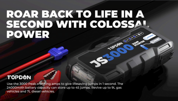 TOPDON JumpSurge3000 Jump Starter - Image 8