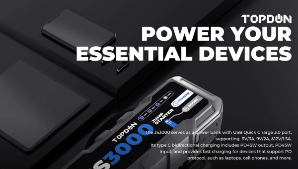 TOPDON JumpSurge3000 Jump Starter - Image 6