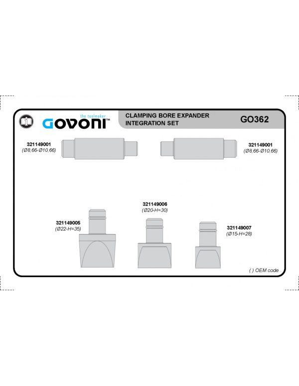 Additional Kit For Multi-Steering Knuckle Spreader Tool GO360 - Image 2