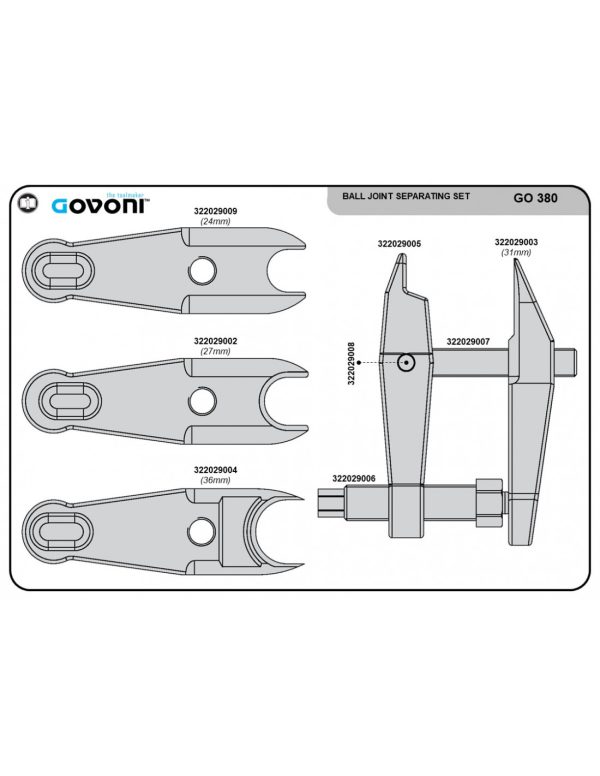4 Size Ball Joint Separator - Image 5