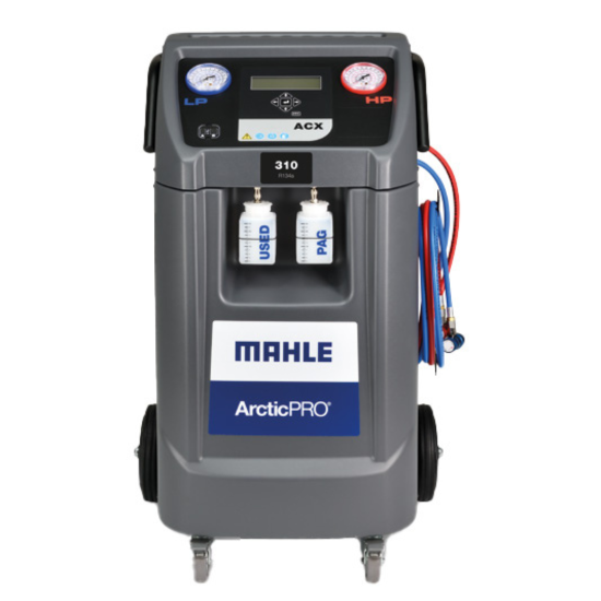 ArcticPRO® ACX 310 R134A Mahle Air Conditioning Machine In Stock