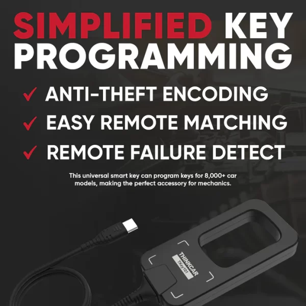ThinkCar TKey 101 Universal Car Key Programmer Adapter With 6 Remote Keys - Image 3