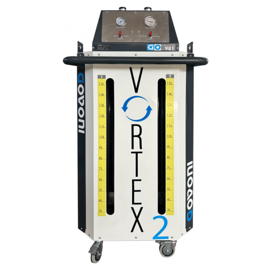 Govoni Vortex Pneumatic Machine For Replacement Radiator And Battery Coolant