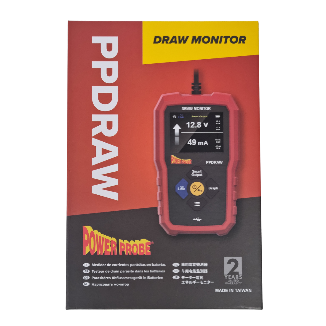 Power Probe PPDRAW Monitor For Voltage, Leakage, And Backup Power
