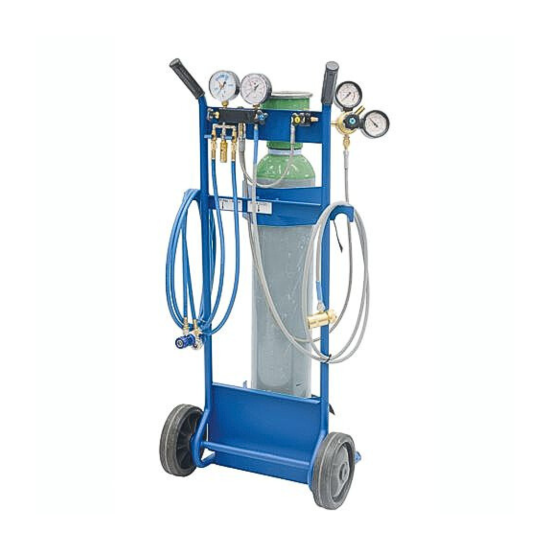 Wigam R134A, R1234YF And R744/CO2 A/C Leak Test Trolley With Regulator