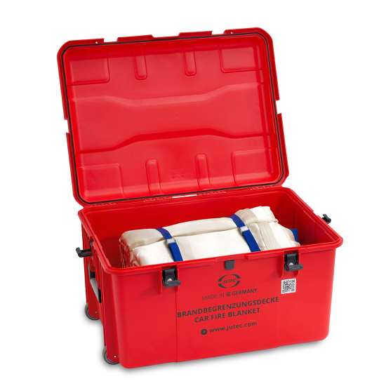 Jutec Fire Containment Blanket 6 x 8M With Mobile Case For Hybrid & EV Vehicles