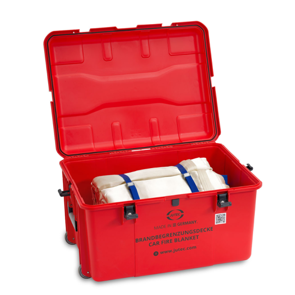 Jutec Fire Containment Blanket 6 x 8M With Mobile Case For Hybrid & EV Vehicles