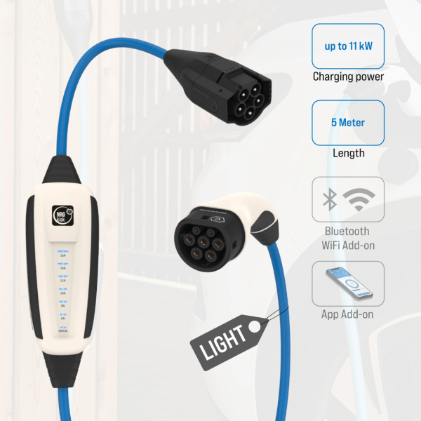 NRGkick 5m 16A Light EV Charger With 16A 5Pole Smart Attachment - Image 2