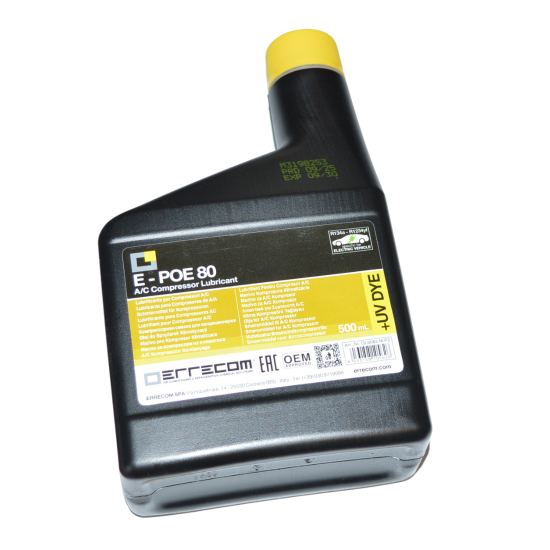 500ML POE80 Oil With Dye For R134A & R1234YF Electric Vehicle Systems