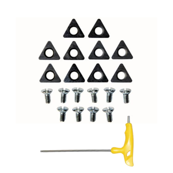 Pack Of 10 Cutting Tips For Carozza Brake Lathe BDL-500